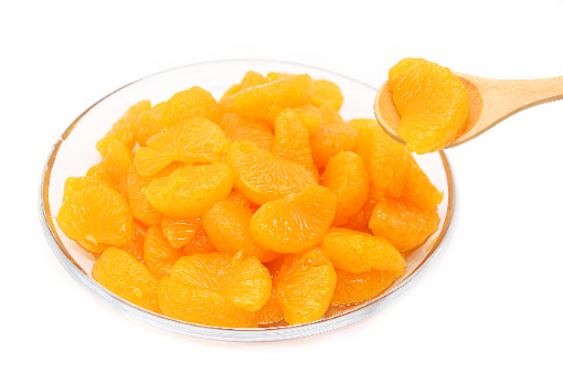 canned fruit canned mandarin orange in light syrup/in heavy syrup tin package good quality